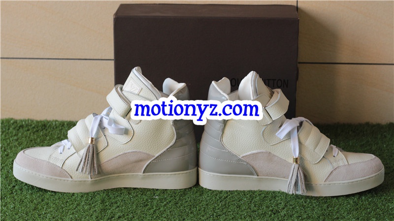 Brand Sneaker High Top Cream White